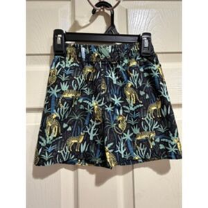 Rugged Butts Animal Print Black Swim Trunks